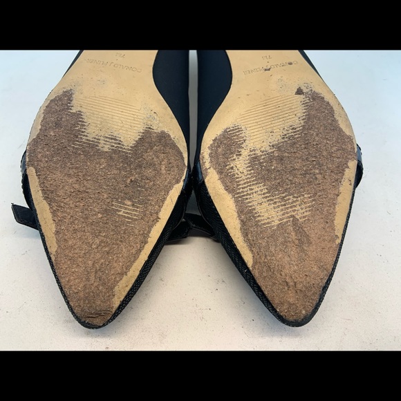 Donald Pliner Lizard Bettia Buckle Ballet Flats - Picture 10 of 11